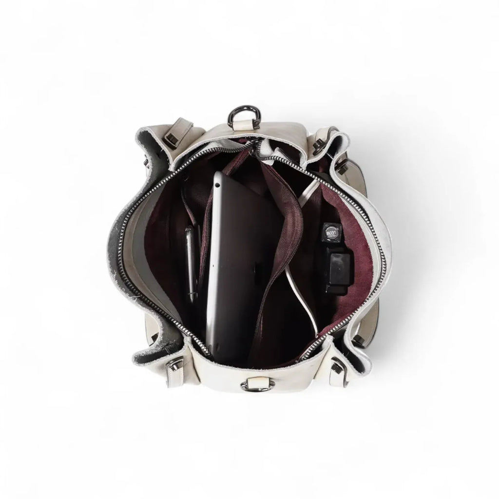 Sac seau en cuir structuré