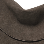 Sac seau en suédine rabattable