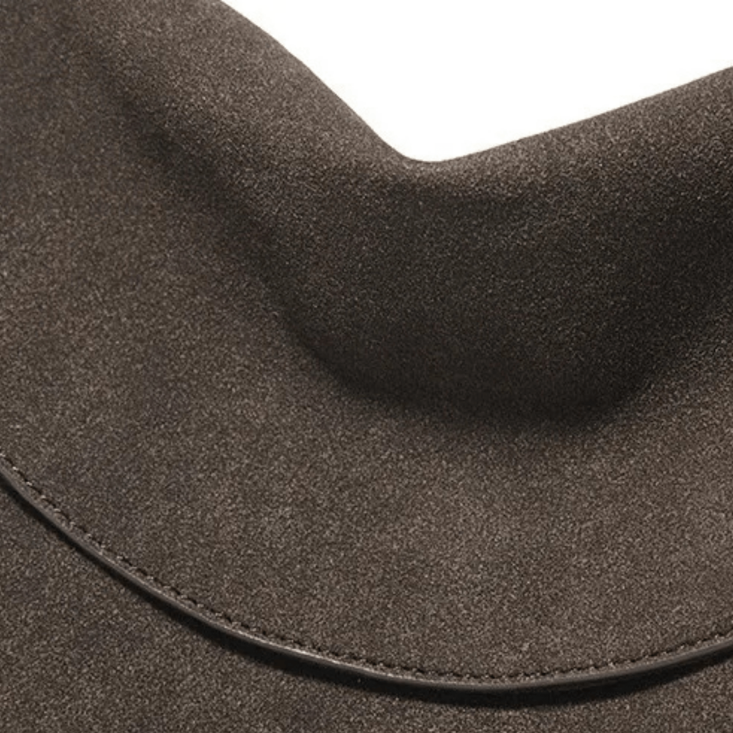 Sac seau en suédine rabattable