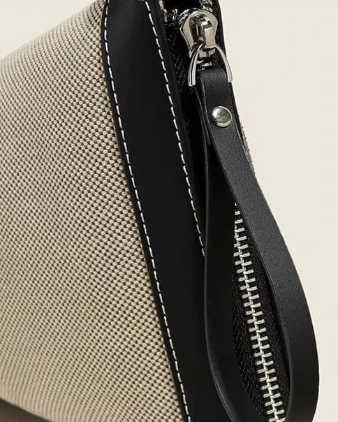 Sac seau étroit bicolore