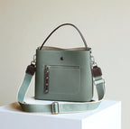 Sac seau étui en cuir