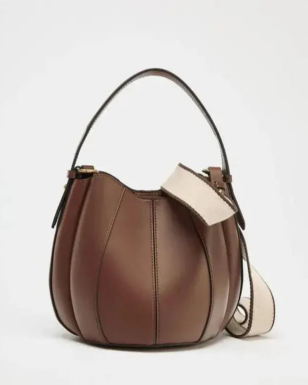 Sac seau fendu Marron