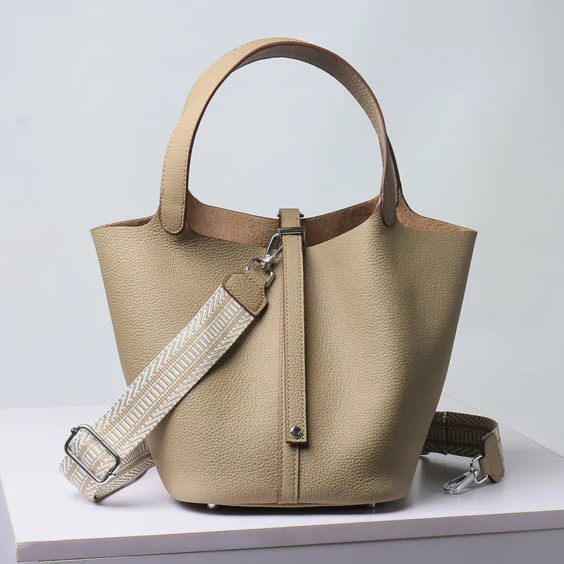 Sac seau khaki Khaki / 18 x 13 x 18 cm