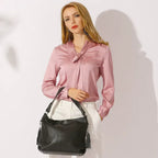 Sac seau large cuir souple