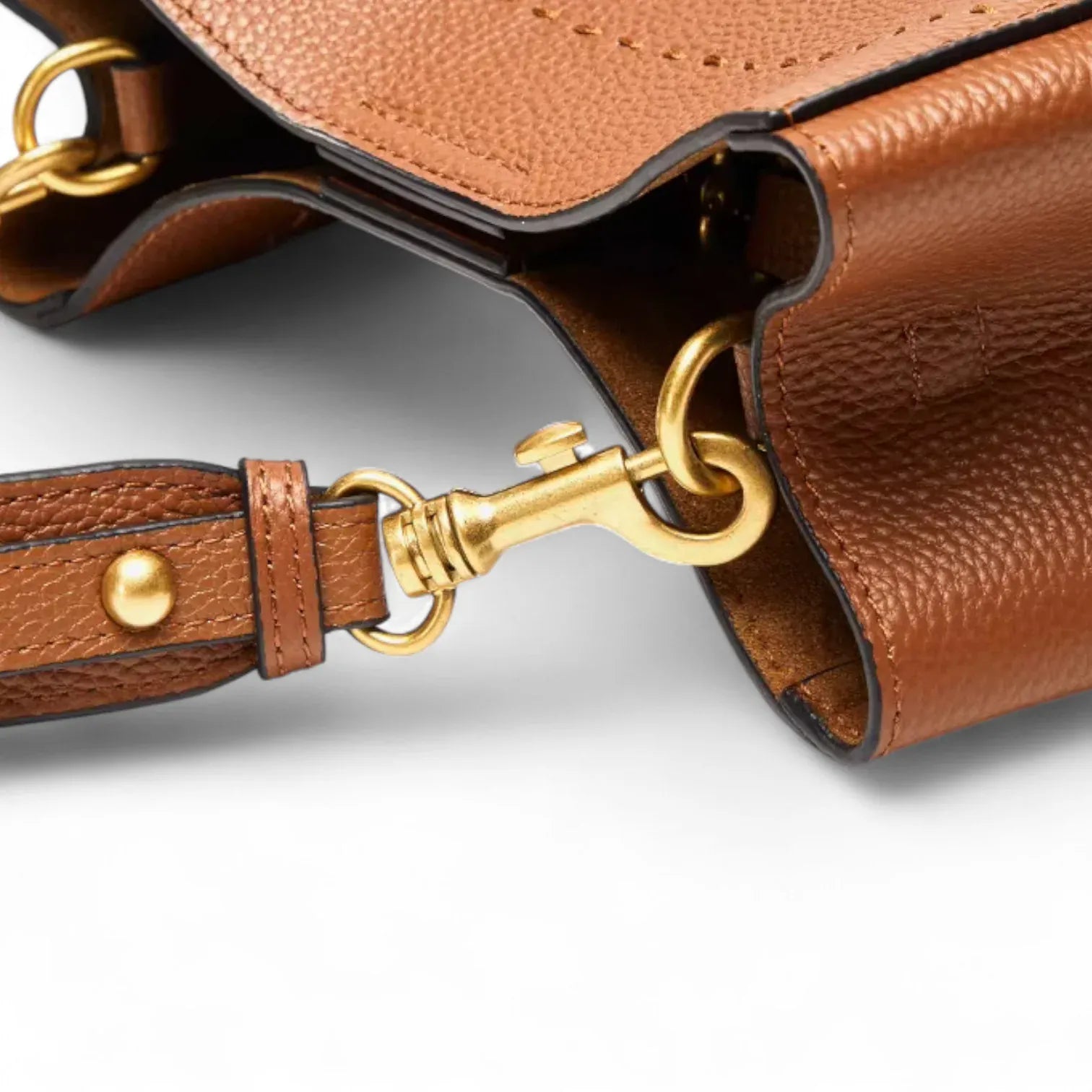 Sac seau marron cognac