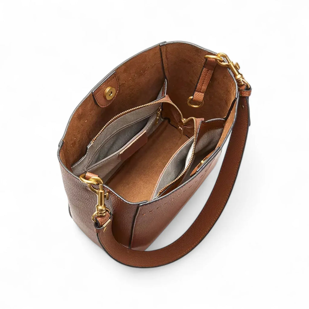 Sac seau marron cognac