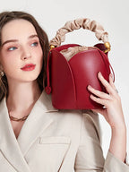 Sac seau pétale similicuir