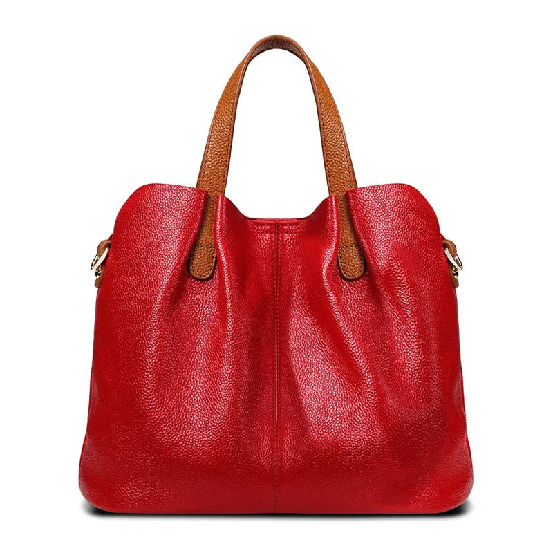 Sac seau plissé Rouge