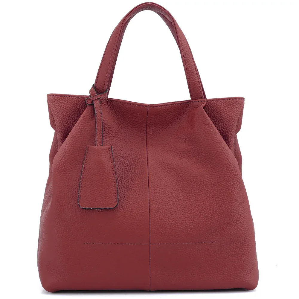 Sac seau pompon Bourgogne