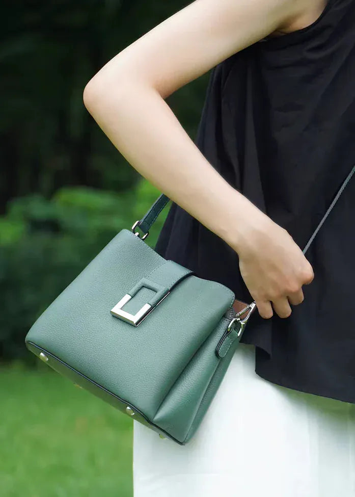 Sac seau rétro grainé