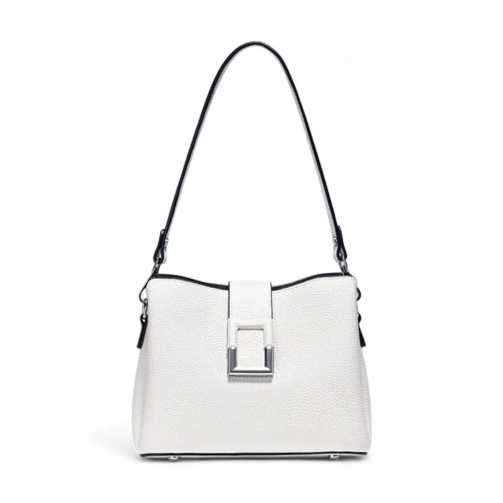 Sac seau rétro grainé Blanc / (20cm<Max Length<30cm)