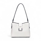 Sac seau rétro grainé Blanc / (20cm<Max Length<30cm)
