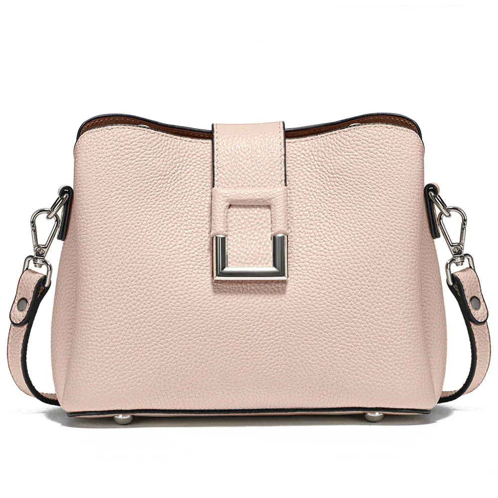 Sac seau rétro grainé Rose / (20cm<Max Length<30cm)