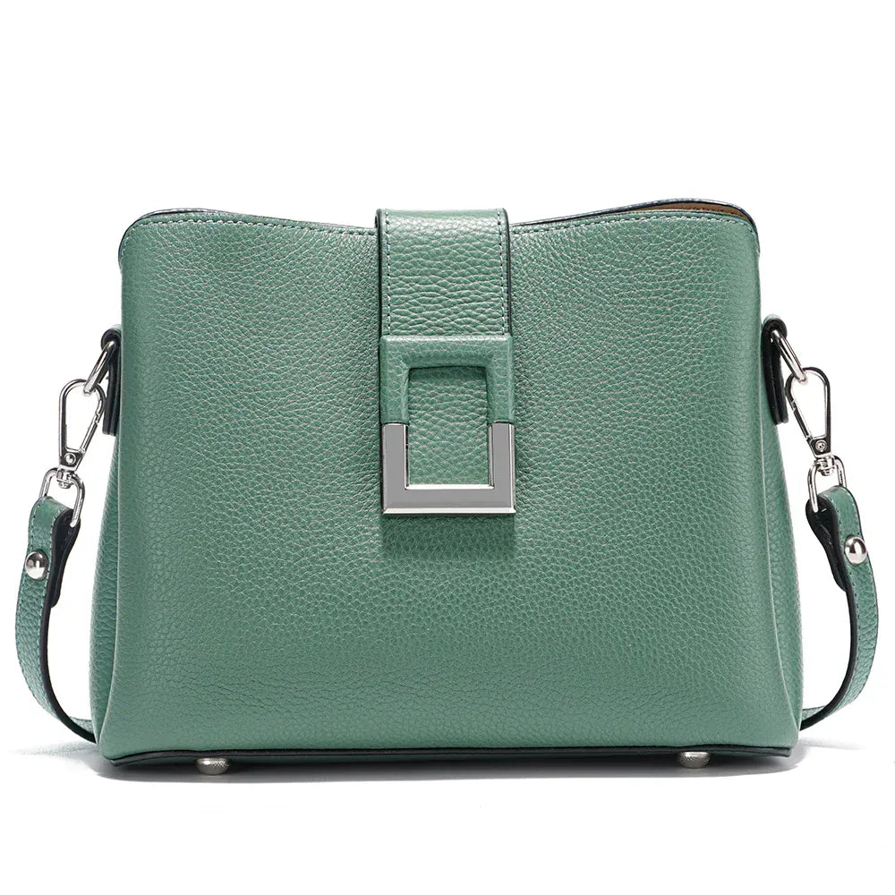 Sac seau rétro grainé Vert / (20cm<Max Length<30cm)