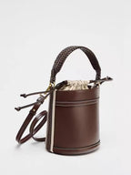 Sac seau rond Chocolat
