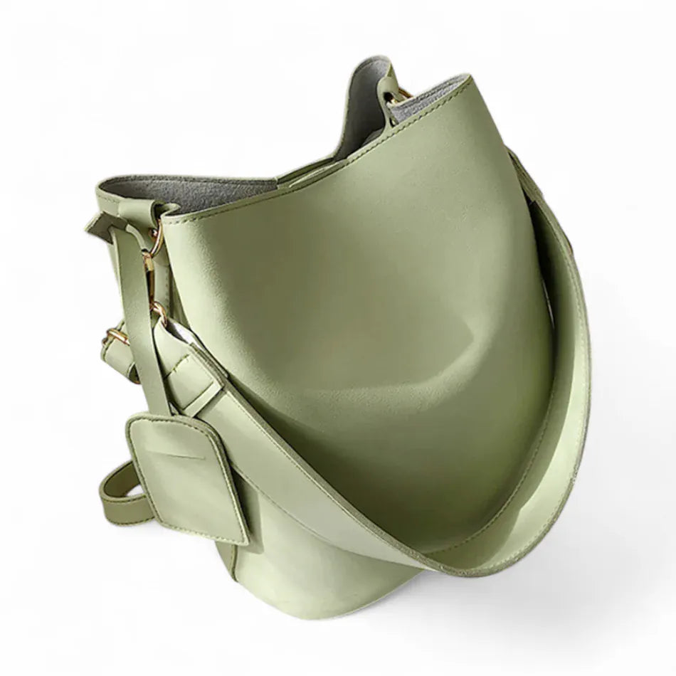 Sac seau sangle large minimaliste Vert