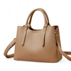 Sac seau simili cuir grainé marron