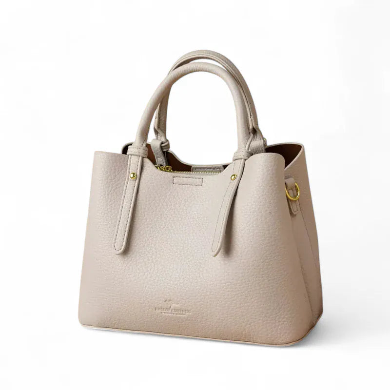 Sac seau simili cuir grainé marron