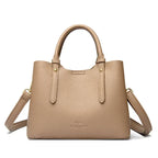 Sac seau simili cuir grainé marron Khaki