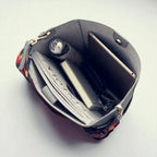 Sac seau similicuir argenté Gris