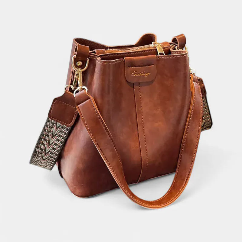 Sac seau similicuir lustré