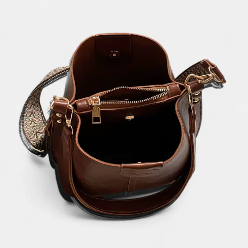 Sac seau similicuir lustré