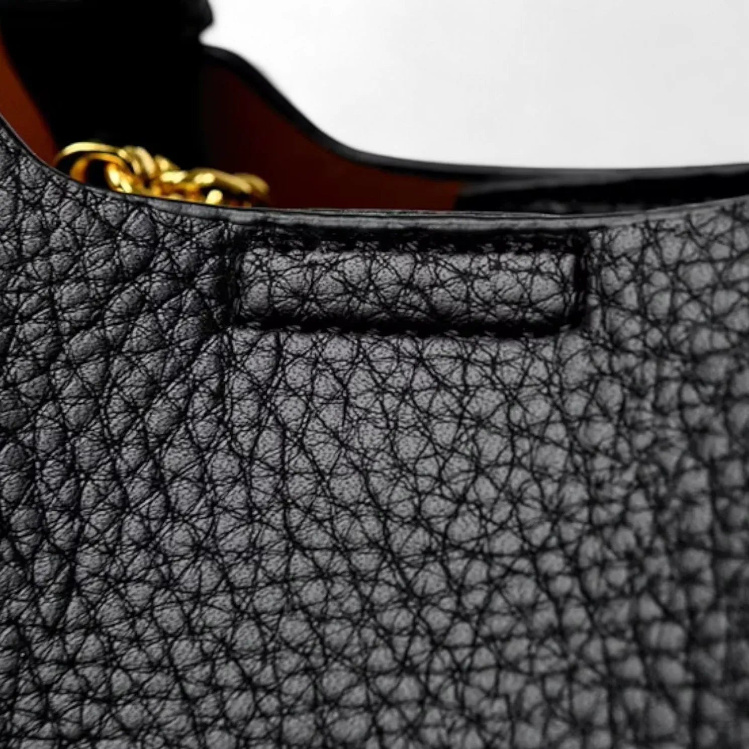 Sac seau similicuir noir Noir