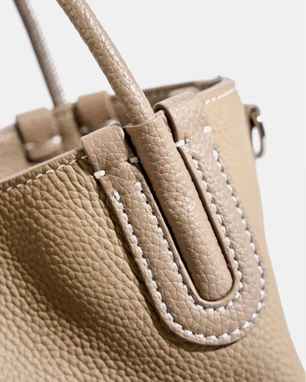 Sac seau souple cuir glands