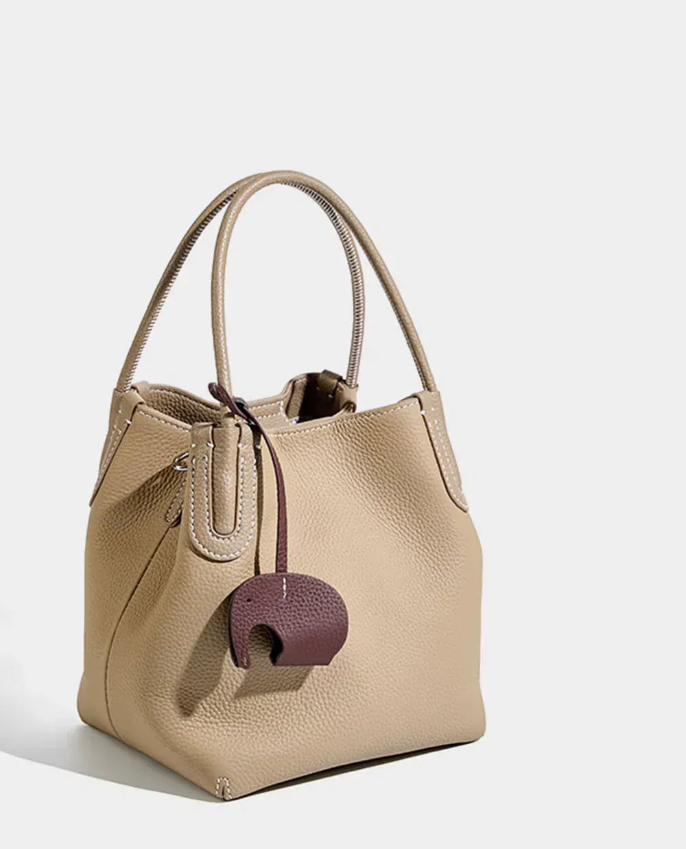 Sac seau souple cuir glands