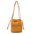 Sac seau velours Jaune