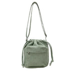 Sac seau velours Vert